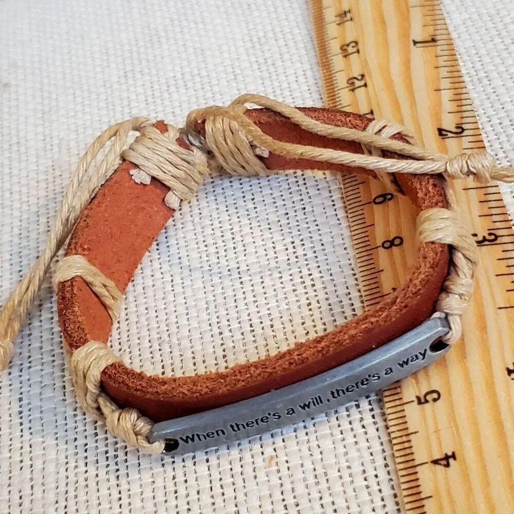 Handmade There's a Way Bracelet